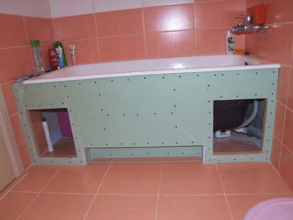 We cover with plasterboard