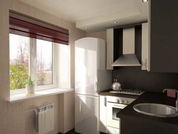 So that the space between the wall and the refrigerator is not empty, you can make a special pull-out shelf there