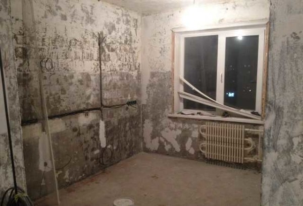 Wires are laid in them, junction boxes are installed