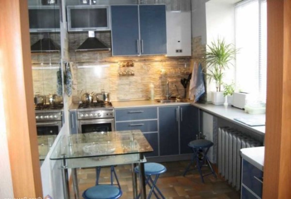 Glass table is a great solution