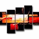 Abstract panel for an interior in the style of minimalism or high-tech