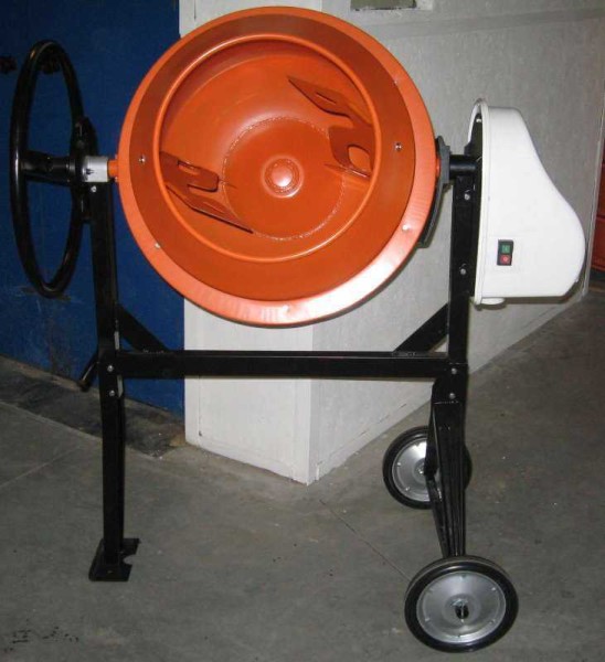 Gravity concrete mixer (one of many options)