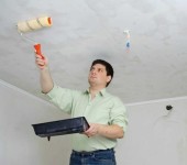 Whitewash is easier to remove by wetting it with water