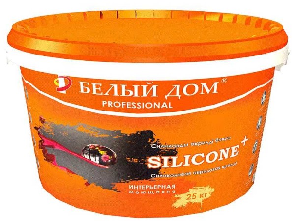 Silicone water-based paints can paint even cracks