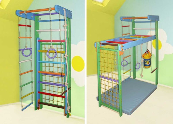 Folding sports corner for children