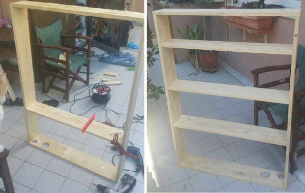Installation of shelves
