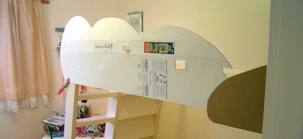First, we make a template from cardboard