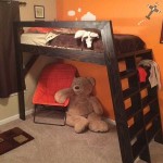 Diy low-rise wooden loft bed