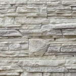Light gray artificial stone - the very thing for a small hallway