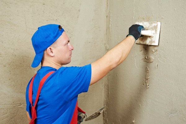 The decorative stone is laid on flat walls
