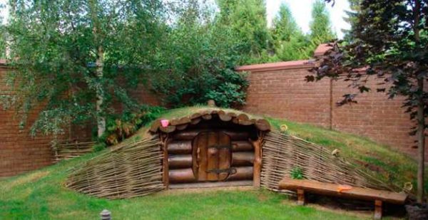 The cellar on the site can be an element of decor