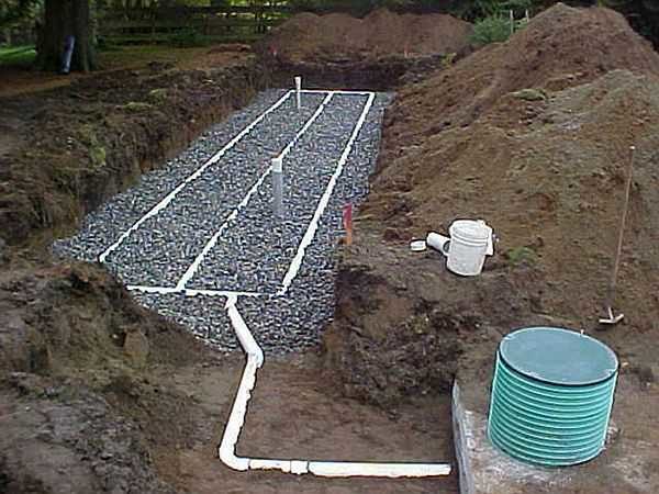 An example of a filtration field for a summer residence