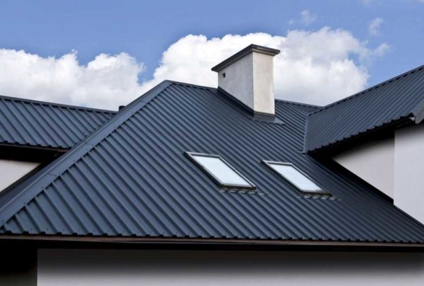 At low cost, a corrugated roof looks solid