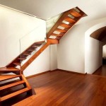 Unusual design of interfloor stairs