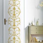 You can update old doors using stencils