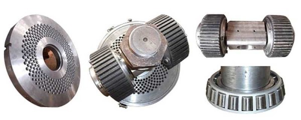 Device of the main unit of the flat die granulator