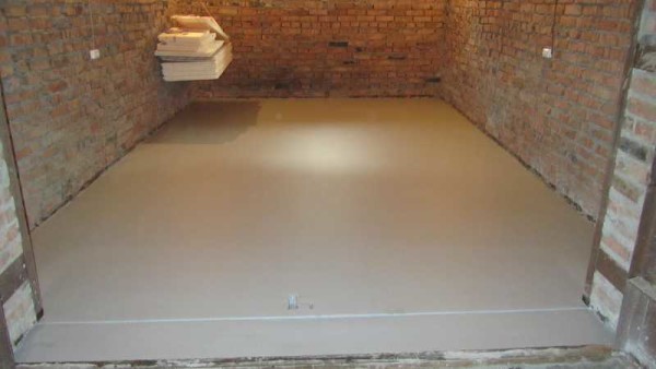 A topcoat can then be laid on the concrete floor