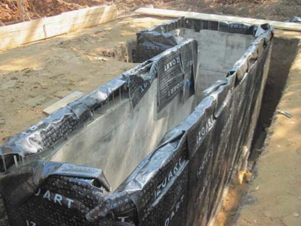 The second method of external waterproofing