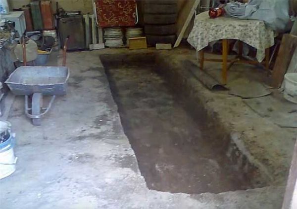 We started to dig a pit