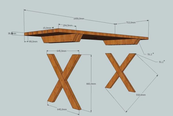 How to make a wooden outdoor table