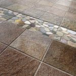Imitation of the stone surface is suitable for laying on a terrace or open veranda