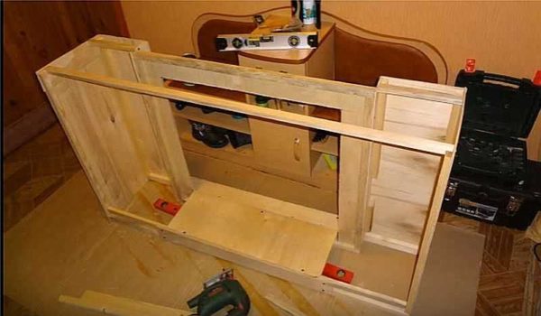 Frame back view