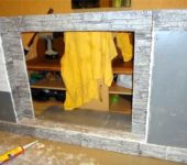 Portal facing for decorative fireplace