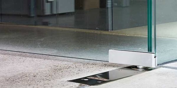 Floor spring for glass doors