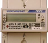 Two-tariff electricity meter Energomera CE 102