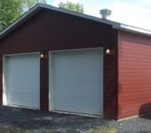 The garage of their sandwich panels is warm, has a solid look