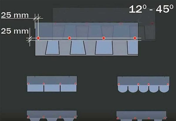 Fastening scheme for soft tiles