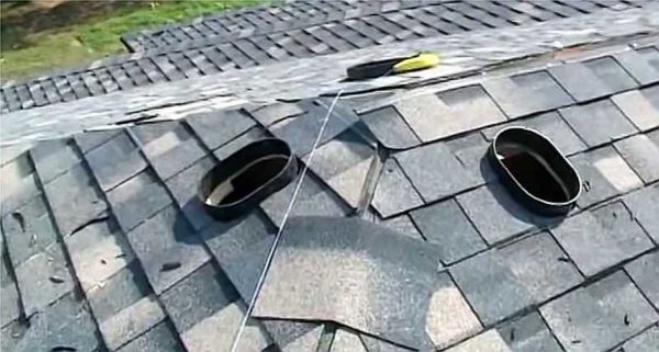Roofing ribs made of soft tiles