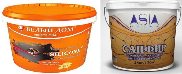 Acrylic and silicone water-based paints can heal small cracks