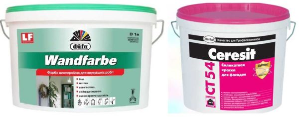 Mineral and silicate water-based paints have different characteristics and purposes.