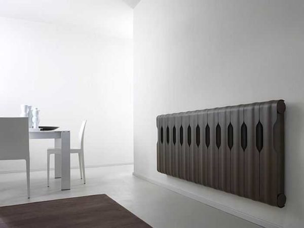 Stylish version of a metal screen for minimalism and hi-tech rooms