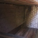 Wood floor in the pigsty