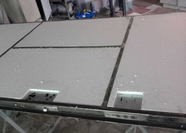 Styrofoam laid