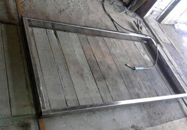 Welded the door frame