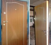 Homemade iron door installed