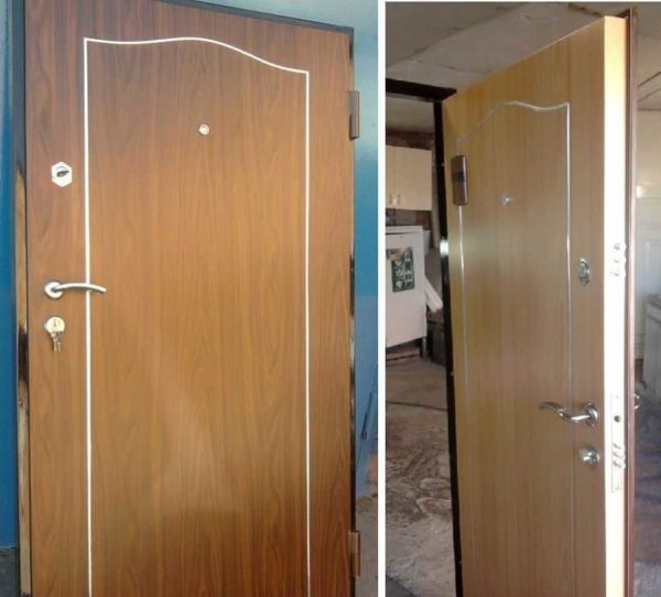 Homemade iron door installed