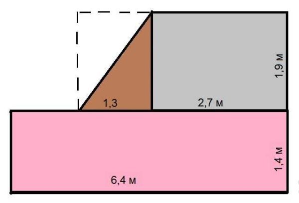How to calculate the area of ​​an irregular room