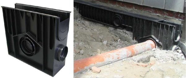 Trash boxes are built into the system