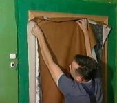 The strip for the roller is fixed in advance, it itself is formed after the upholstery material is fixed