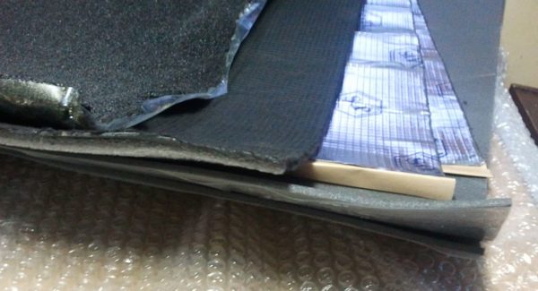 Materials for noise and heat insulation of the door