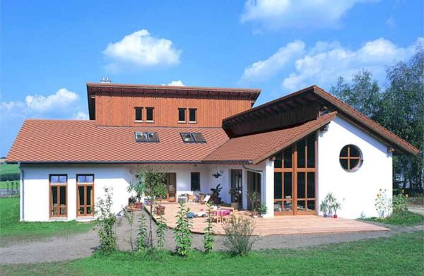 A large roof slope is required for natural tiles