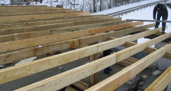 The rafters are laid