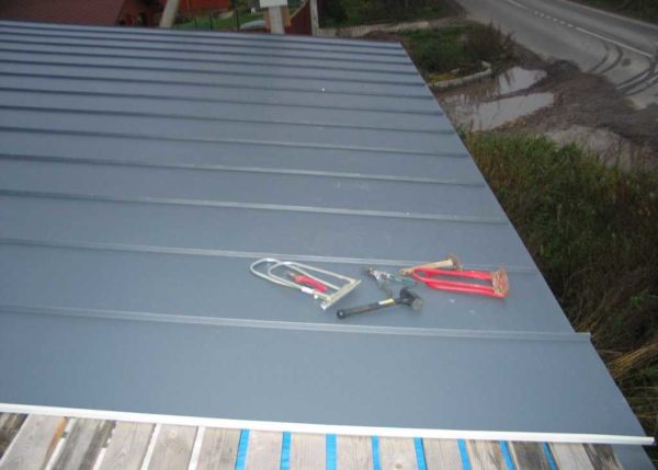Pural seam roofing