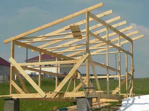 Shed roof for barn