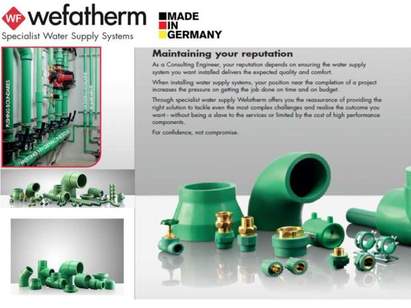 Another German polypropylene pipes Wefatherm (Wefatherm)