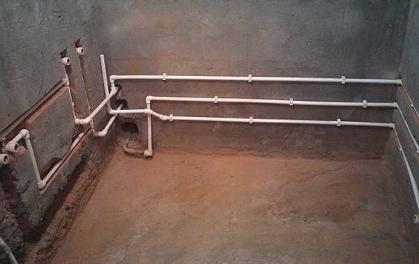 Example of a polypropylene plumbing